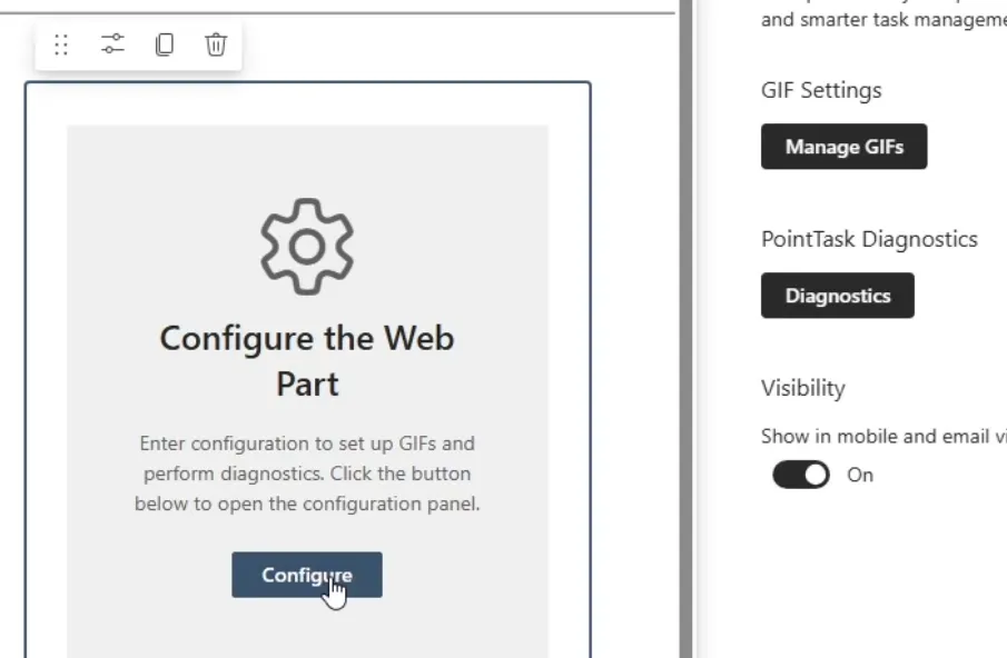 Configuration button