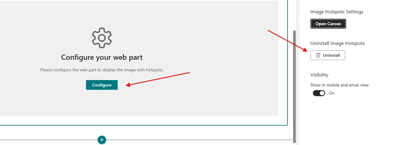Configure and Uninstall buttons